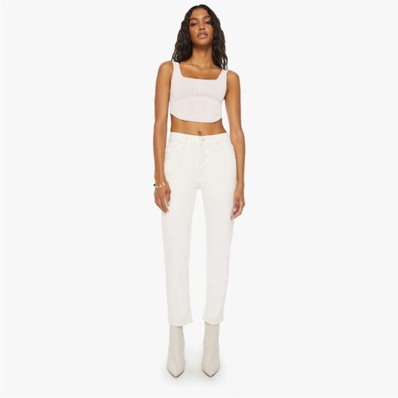 Mother The Tomcat Ankle jeans in Cream Puffs 29 $218 - Picture 2 of 6